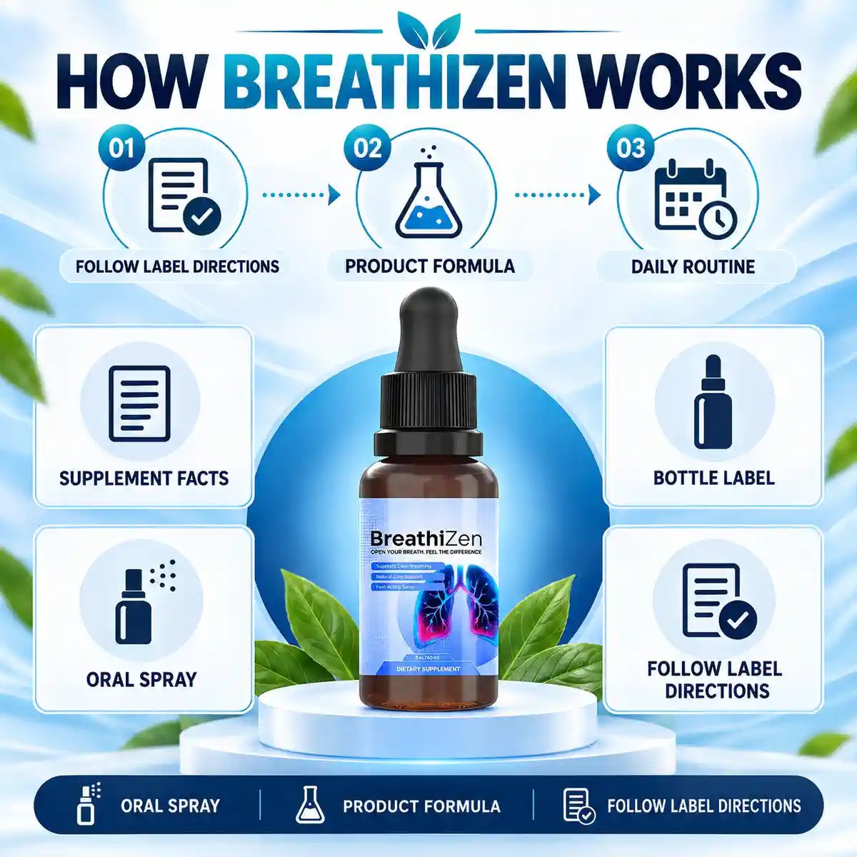 How Breathizen Works, as the brand draws it