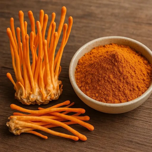 Cordyceps militaris — named, unweighed