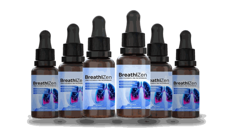 Breathizen, 6 amber dropper bottles of 2 oz / 60 mL